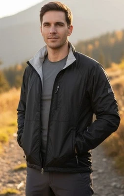 Eastern Mountain Sport Men's Gray Lightweight Windbreaker Jacket Size Small - Image 1 of 4