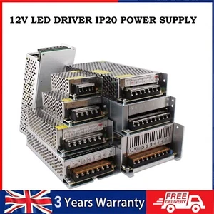 Controlador LED DC 12V 5A a 50 Amp Fuente de Alimentación Transformador IP20 110-220V Tira LED - Imagen 1 de 92