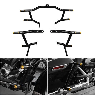 Highway Engine Crash Bar Saddlebag Guards Fit For Harley Touring 2009-2024 2023 Foto 1 de 4