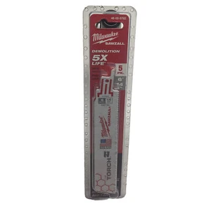 Milwaukee TORCH 6" Metal Sawzall Blades 5pk - Reciprocating Saw Demo Blades - Picture 1 of 4