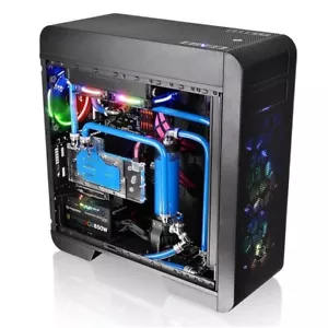4717964407788 Thermaltake Core V71 Tempered Glass Edition Full-Tower Schwarz The - Picture 1 of 12