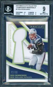 Rob Gronkowski Card 2023 Immacolata Collezione Campionato Memorabilia #5 BGS 9 - Foto 1 di 2