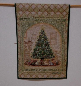 Tapiz Navidad Feliz Navidad Tapiz Colgante de Pared Decoración Dan Morris - Imagen 1 de 4