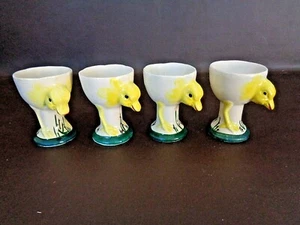 Set of Four Vintage Chicken Egg Cups Made in Japan - Picture 1 of 7