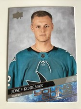 NHL Card, Josef Korenar, Young Guns, UD Extended 2020-21, Sharks