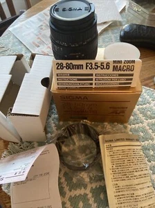 SIGMA 28-80mm F3.5-5.6 MiniZoomMACRO ASPHERICAL HIGH SPEED AF for NIKON D - Picture 1 of 7