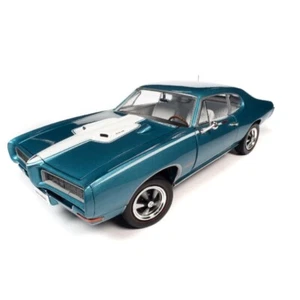 Auto World 1/18 1968 Meridian Turquoise Pontiac Royal Bobcat GTO Diecast - Picture 1 of 1