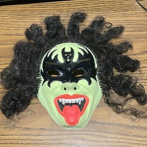 Máscara de Halloween de colección beso estilo Ben Cooper máscara Gene Simmons etiqueta antigua de colección - Imagen 1 de 10
