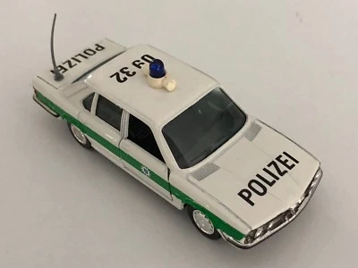 GAMA BMW 528i E28 White & Green "Polizei" 1:43 scale diecast model # 1155 - Image 1 of 4