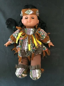 VINTAGE ODER ANTIKE INDIANISCHE PUPPE 12 ZOLL - Bild 1 von 2