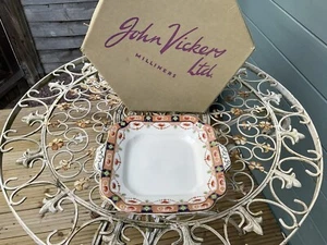 Vintage Adams Derby 6472 China Cake/Sandwich Plate Imari Design Early Piece VGC! - Bild 1 von 10