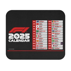 2025 Formula One Calendar Mouse Pad (Rectangle) - Picture 1 of 5