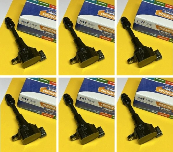 Ignition coils x 6 for Nissan D40 NAVARA 4.0L 05-11 VQ40DE 2 Yr Wty - image 1 of 4