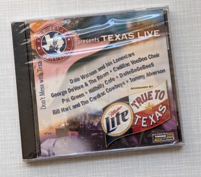 Keep Texas Beautiful Presents Texas Live CD BRAND NEW & SEALED Miller Lite Foto 1 de 4