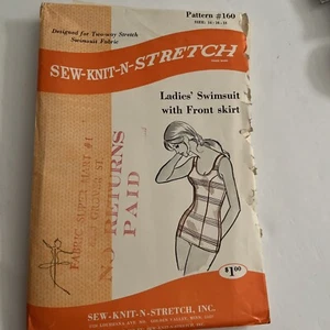 Sew-Knit-N-Stretch Pattern 160 ~ Size 14-18 ~ Ladies Swimsuit ~ UNCUT - Picture 1 of 5