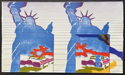 Ulrich Baehr  Signierte numm. Orig. Litho 1968 - Kritischer Realismus - Pop Art - Bild 1 von 4