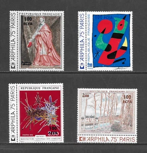 REUNION SCOTT 391 - 394 MH SET - 1974 ARPHILA '75 PARIS ISSUE - Picture 1 of 2