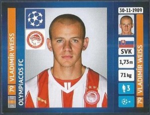 PANINI UEFA CHAMPIONS LEAGUE 2013-14- #198-OLYMPIACOS-VLADIMIR WEISS