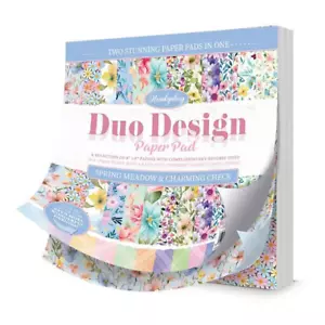 Hunkydory - Duo Design Papierblöcke - Frühlingswiese & bezaubernde Karos - UVP 11,99£ - Bild 1 von 2
