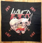 SLAYER Flag Textil Fahne | black 57x57 cm | early 90s | ORIGINAL | Thrash Metal