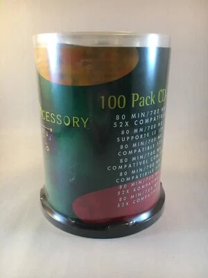 Compucessory CD-R Discs, 72100, 52x, 700MB/80Min, Branded, Spindle, 100/Pk New - Image 1 of 4