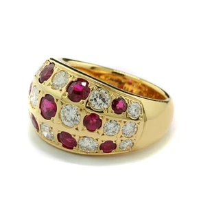 RUBIN BRILLANT RING 3,48 CT PIGEON BLOOD! 750 GOLD WERT 15.000 EURO NEU - Bild 1 von 5