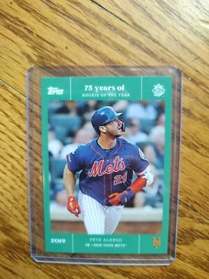 2022 Topps /50 Rookie of the Year 75th Anniversary PETE ALONSO Mets #55 Emerald - Image 1 of 2