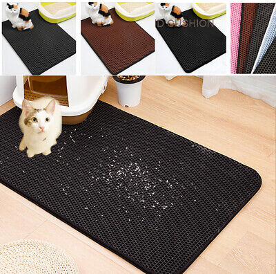 Premium Paws Pets Cat Litter Boxes Mat Honeycomb Double Layer Waterproof Pet Pad • 7.41€