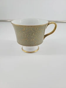 Sango Versailles Tee Kaffee Tasse Fuß Grün Gold Japan Ersatz - Bild 1 von 3