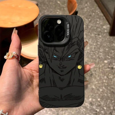 MARKENLOS Funda protectora TPU Dragonball Z para iPhone 11 12 13 14 15 16 Pro