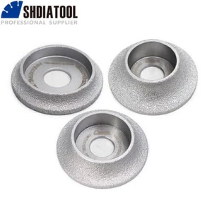 Vacuum Brazed Diamond Grinding Wheel Demi-Bullnose Edge Profile Dia 75mm - Picture 1 of 9