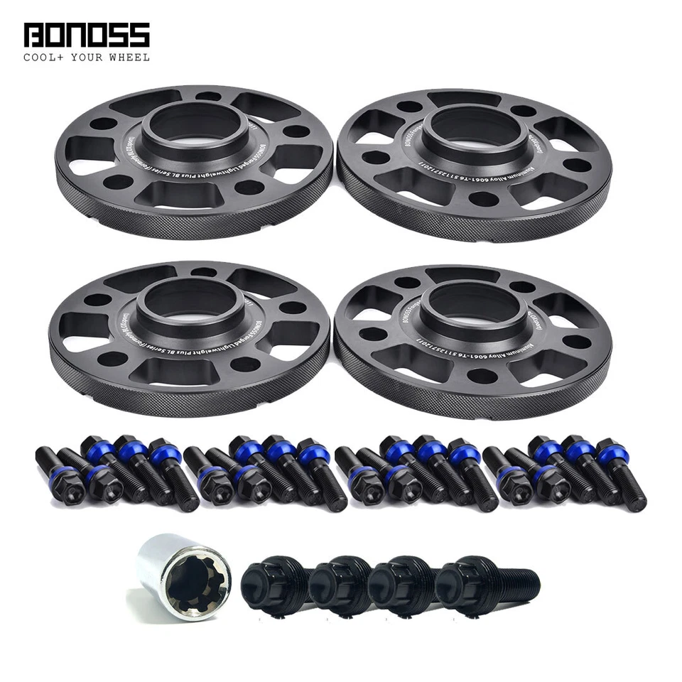 4Pc 12mm+15mm Lock Wheel Spacers for Mercedes Benz GLA Class X156 H247 2013-2023 — 第 1/4 张图片