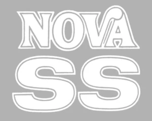 1975 1976 Chevy Nova SS Fender and Trunk Decals 1 Color NEW Set of 3 - Bild 1 von 3
