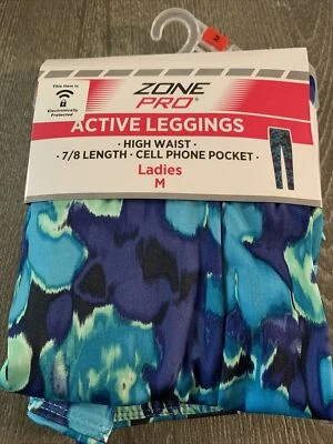 Zone Pro Talla M Calzas Elastizadas de Uso Activo Cintura Alta Bolsillo para Teléfono Celular Foto 1 de 3