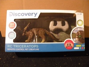 DISCOVERY R/C TRICERATOPS MOVES & ROARS NEW IN BOX ( BOX HAS MINOR DAMAGE ) - Picture 1 of 5
