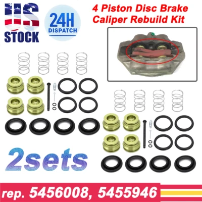 Kit de reconstrucción de pinza de freno de disco de pistón de 2* para Chevrolet Chevelle Impala 1967-1968 Foto 1 de 4