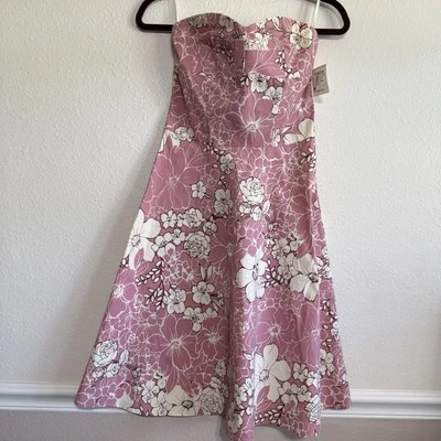 Vintage Rampage Dress Size 6 Floral Pink Grunge 90s Y2K A Line Fit Flare New - Image 1 of 4