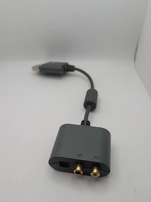 GENUINE Microsoft XBox 360 Optical/RCA Audio Adapter OEM X808221-001 - Image 1 of 2