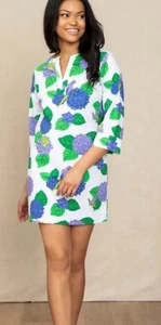 PRINTFRESH Plus 5x Hortensie Wolke Tunika Kleid Bio Baumwolle Neu mit Etikett wunderschön! - Bild 1 von 4