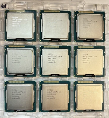 Lote de 9 - Procesador CPU Intel Core i7-3770 3,4 GHz cuatro núcleos SR0PK LGA 1155 Foto 1 de 2