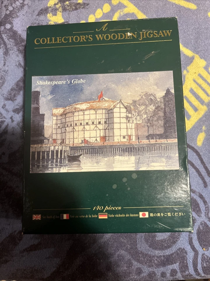 Quebra-cabeça de madeira de colecionador Wentworth Shakespeare's Globe 140 peças completo - Imagem 1 de 4
