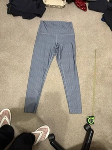 LORNA JANE Leggings 7/8 TIGHT TITANIUM LEGGINGS SIZE LARGE Gray 29" Inseam - Picture 1 of 3