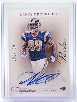LANCE KENDRICKS 2012 PANINI PRIME SIGNATURES ROOKIE RAMS RC AUTO /199 Q0333 - Image 1 of 2