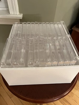 Audio cassette tape cases, lot of 50 - clear plastic, never used - Image 1 of 2