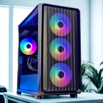 Custom ARGB Gaming PC - Ryzen 7 8700G - 32gb DDR5 Ram 500GB NVME SSD + 2TB - Image 1 of 4
