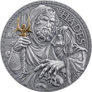 HADES THE GREAT GREEK MYTHOLOGY 2025 2 oz Silver Coin Mint XXI  Cameroon - Picture 1 of 8