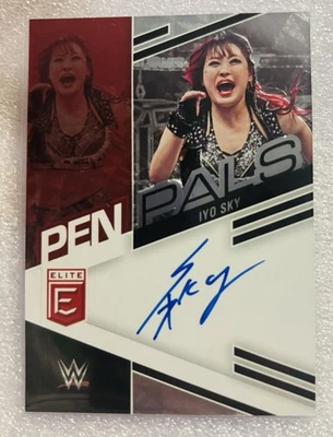 Iyo Sky Auto Donruss Elite WWE 2023 Pen Pals Autograph On Card Auto OCA Card - Image 1 of 3