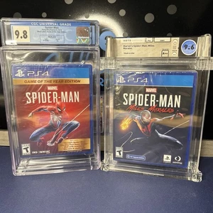 Marvel's Spider-Man: (2019) CGC Graded 9.8 PS4 / Marvel Miles Morales WATA 9.6 Lot - Bild 1 von 7