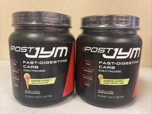 2 Post JYM Fast-Digesting Carb 2 LB Natural Artificial Flavors Rainbow Sherbet - Picture 1 of 3