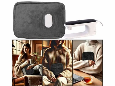 Bouillotte électrique sans fil rechargeable - Infactory - Photo 1/4